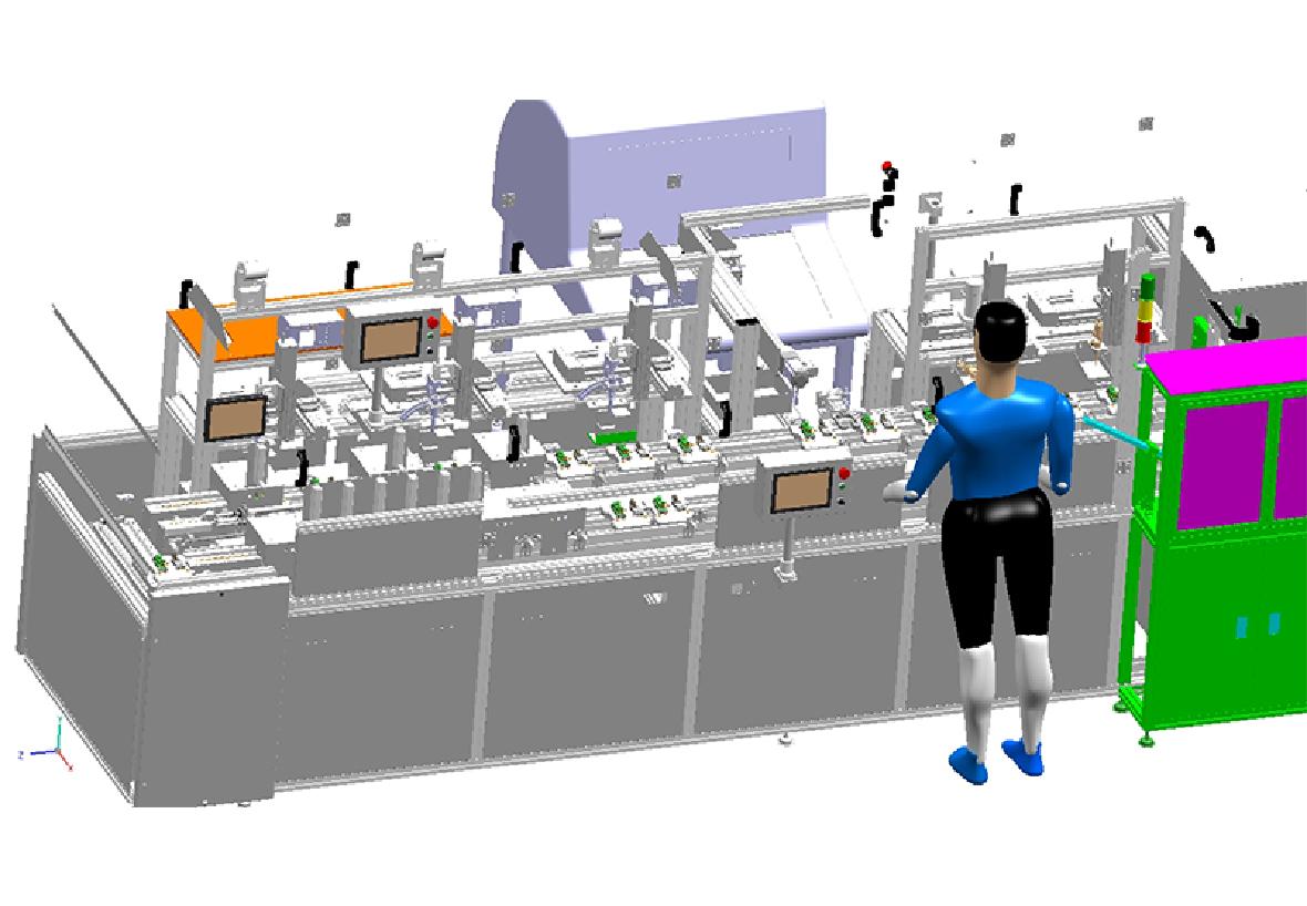 自動(dòng)組裝焊接，固化，測(cè)試生產(chǎn)線